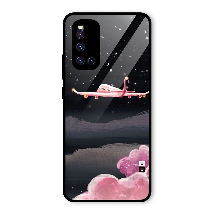 Fly Pink Glass Back Case for Vivo V19