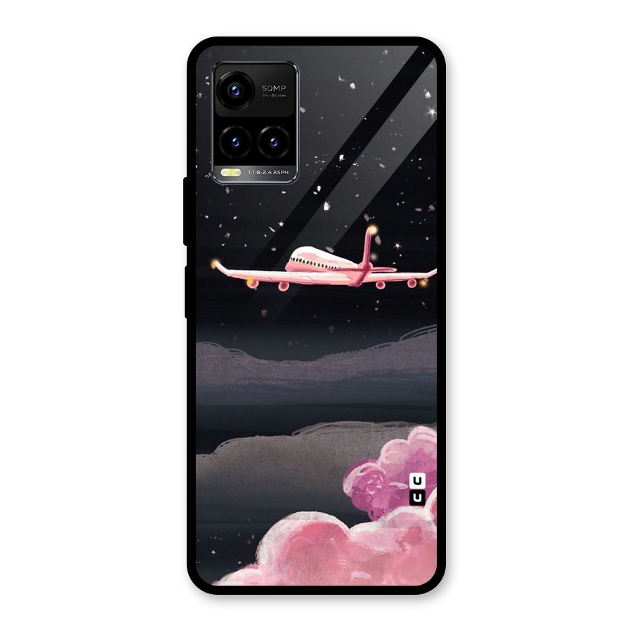 Fly Pink Glass Back Case for Vivo Y21T