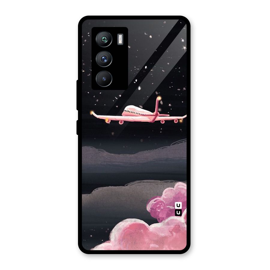 Fly Pink Glass Back Case for Vivo iQOO 9 SE