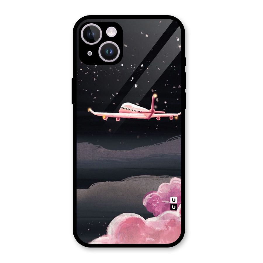 Fly Pink Glass Back Case for iPhone 14 Plus