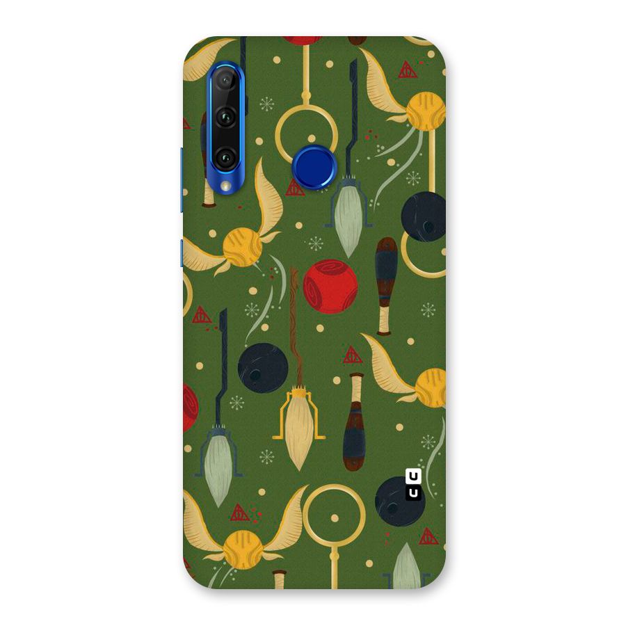 Flying Ball Pattern Back Case for Honor 20i