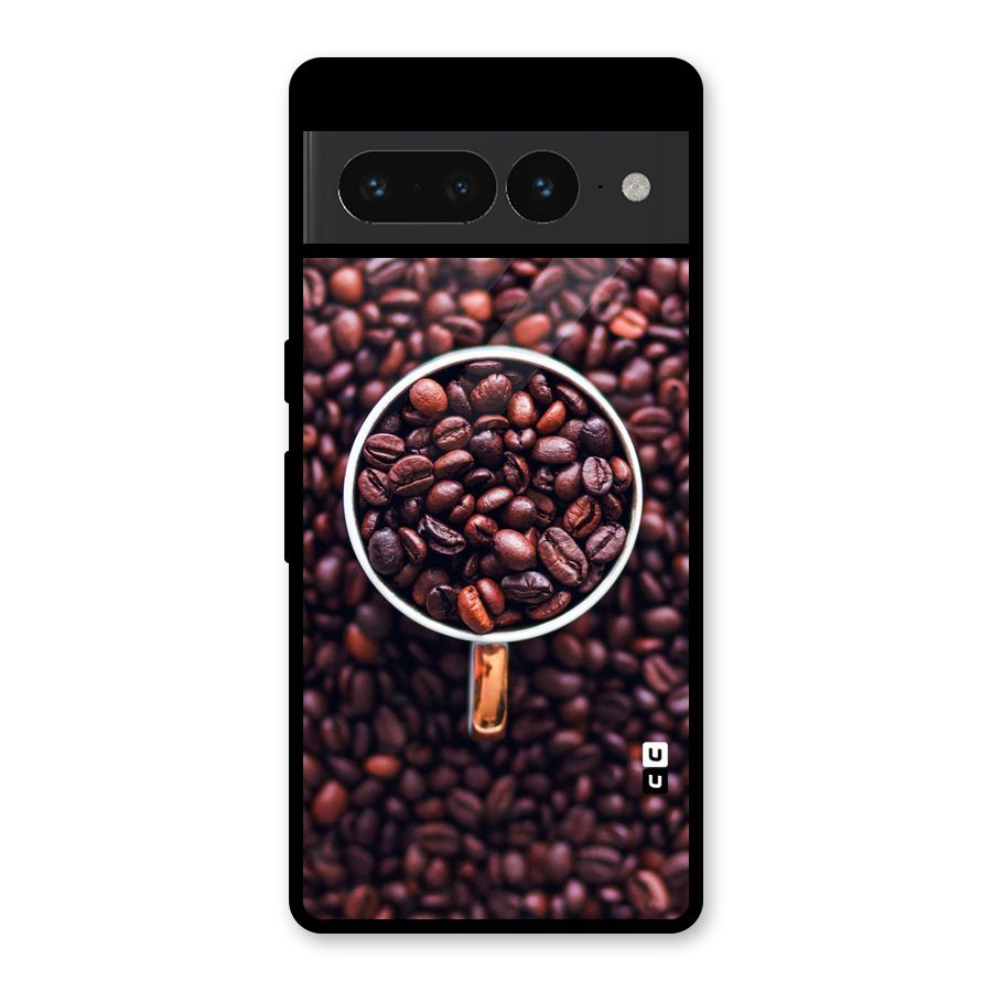 Focus Coffee Beans Glass Back Case for Google Pixel 7 Pro