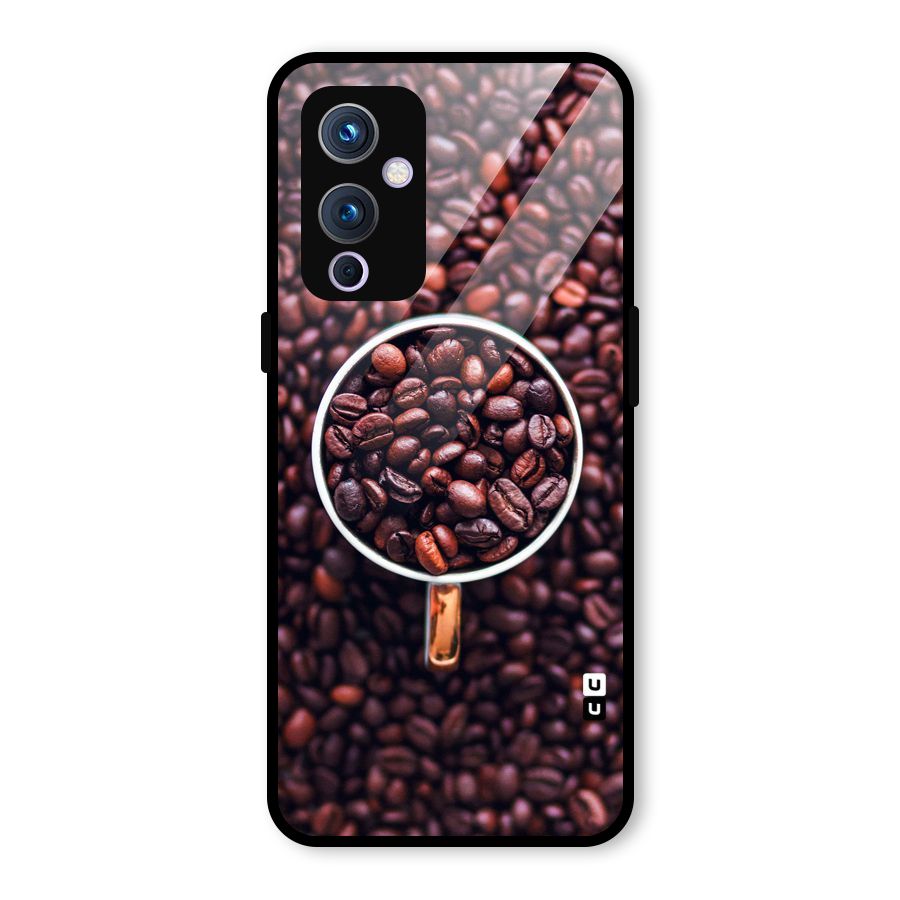 Focus Coffee Beans Glass Back Case for OnePlus 9