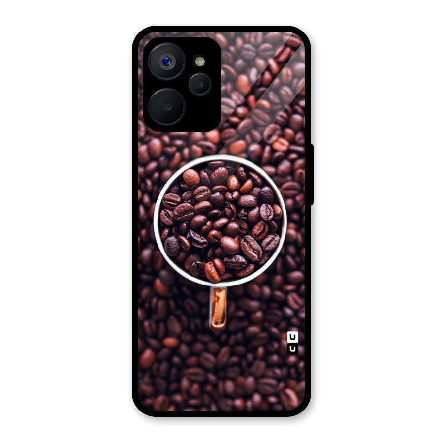 Focus Coffee Beans Glass Back Case for Realme 9i 5G