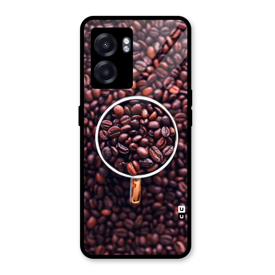 Focus Coffee Beans Glass Back Case for Realme Narzo 50 5G