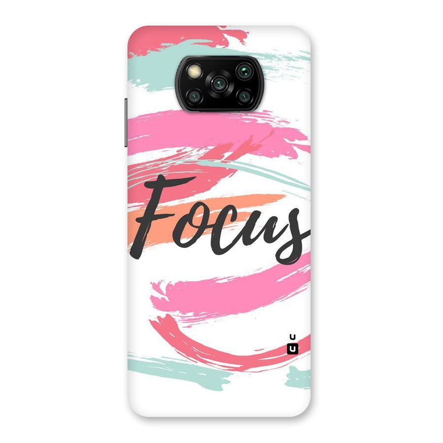 Focus Colours Back Case for Poco X3