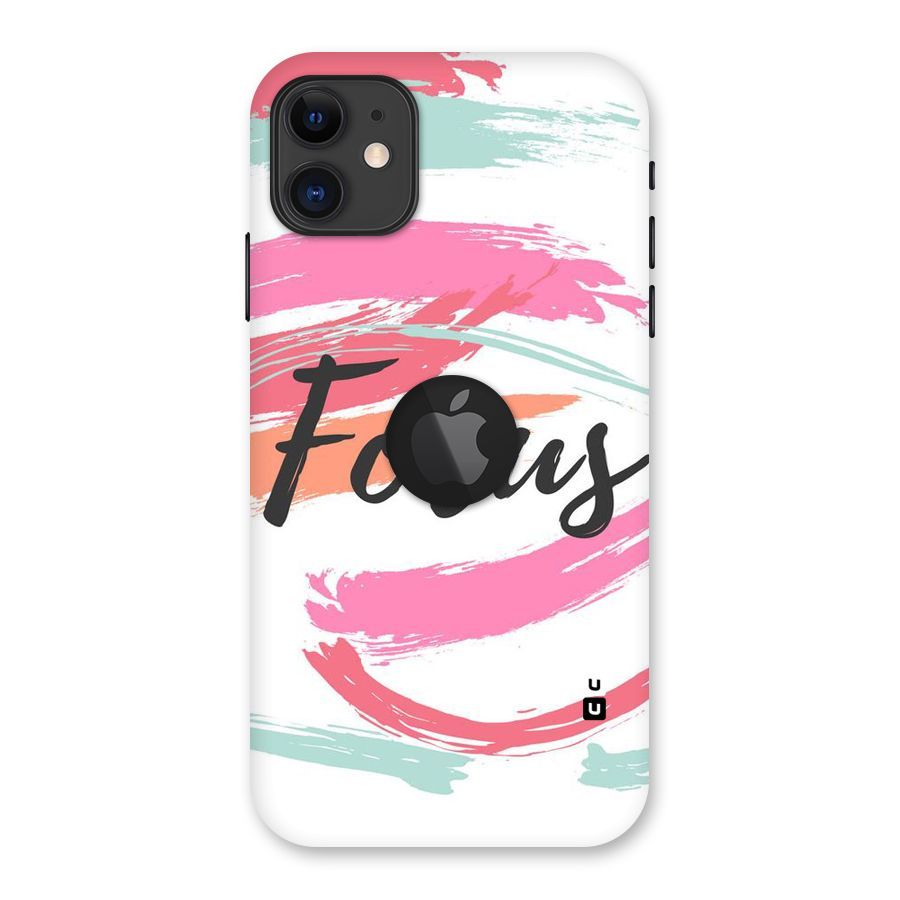 Focus Colours Back Case for iPhone 11 Logo Cut