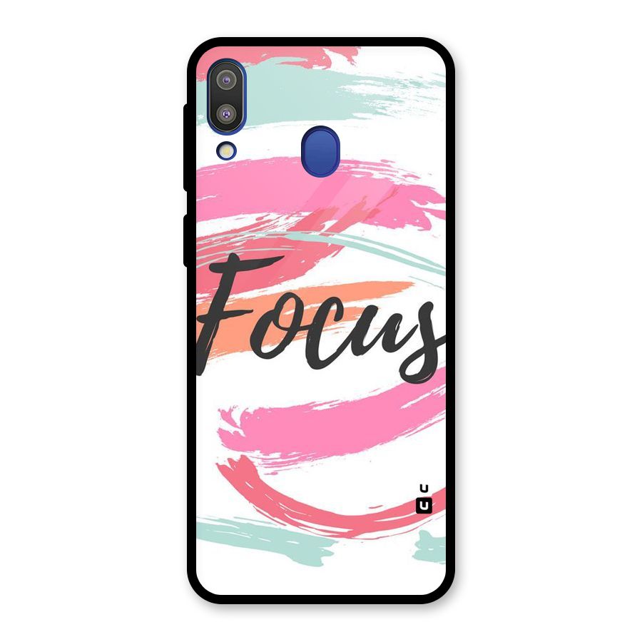Focus Colours Glass Back Case for Galaxy M20