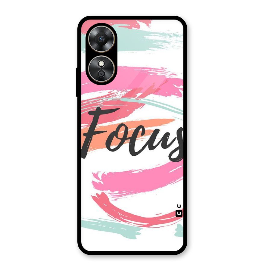 Focus Colours Glass Back Case for Oppo A17