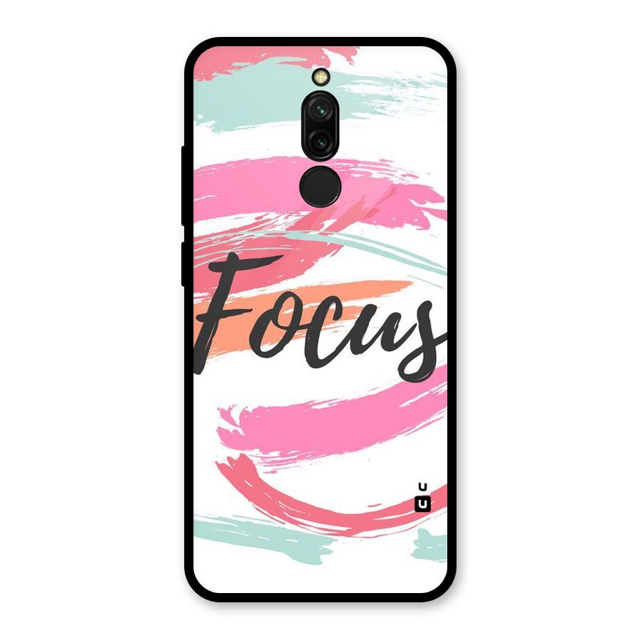 Focus Colours Glass Back Case for Redmi 8