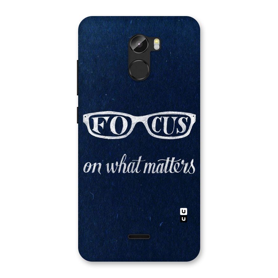 Focus Matters Back Case for Gionee X1