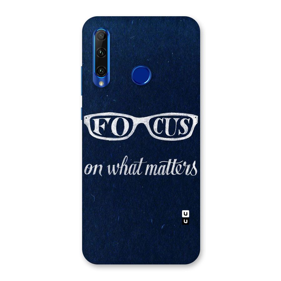 Focus Matters Back Case for Honor 20i