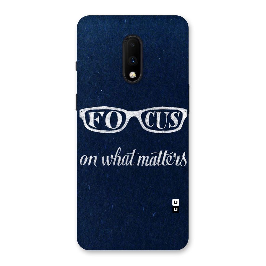 Focus Matters Back Case for OnePlus 7