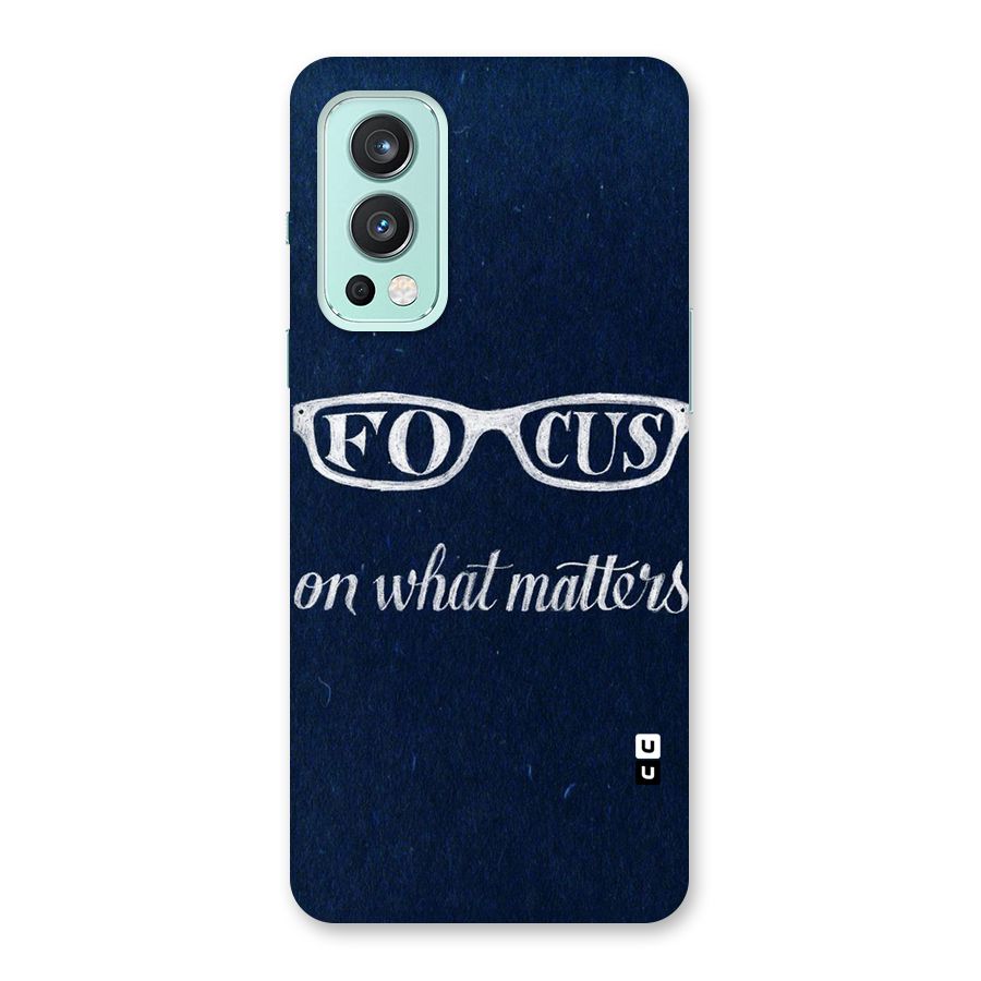 Focus Matters Back Case for OnePlus Nord 2 5G