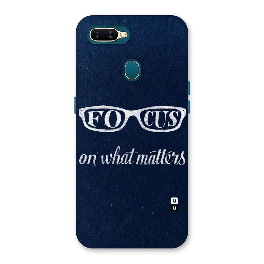 Focus Matters Back Case for Oppo A11k