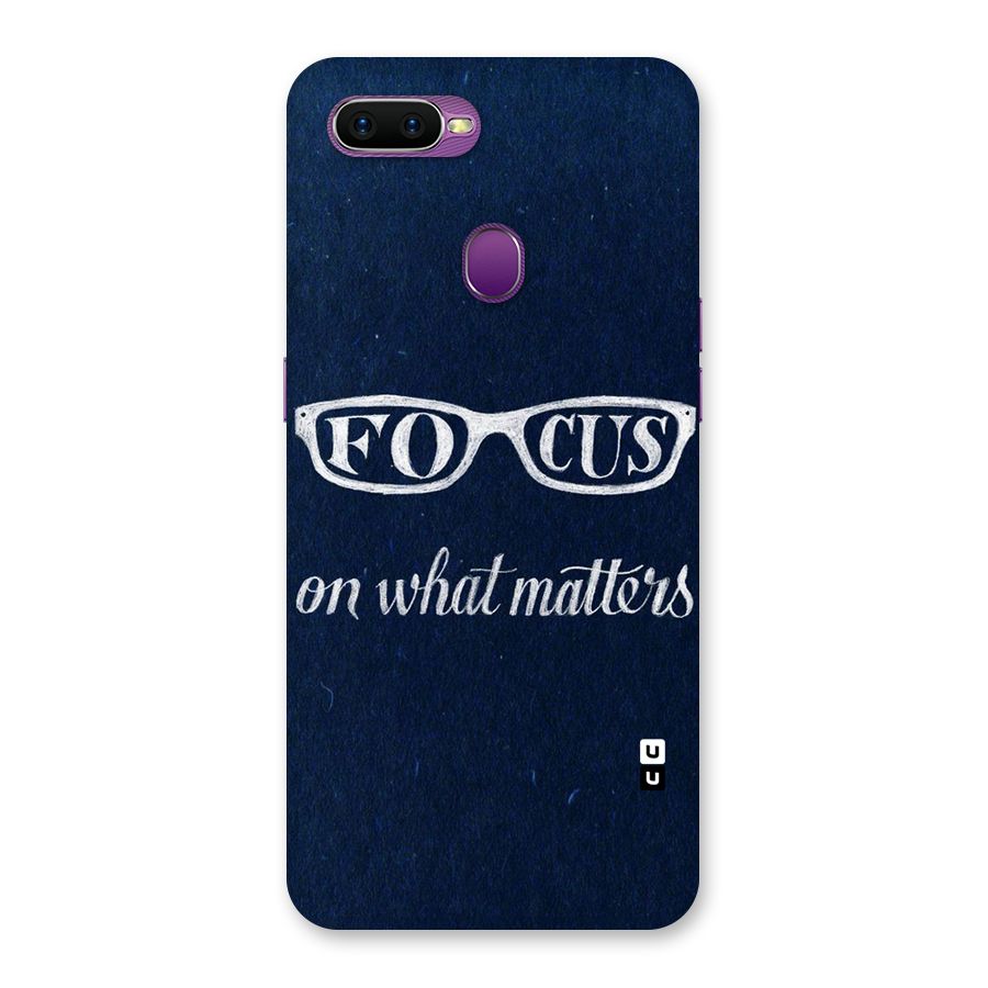 Focus Matters Back Case for Oppo F9
