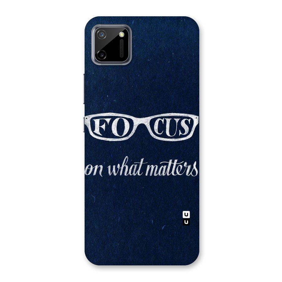 Focus Matters Back Case for Realme C11