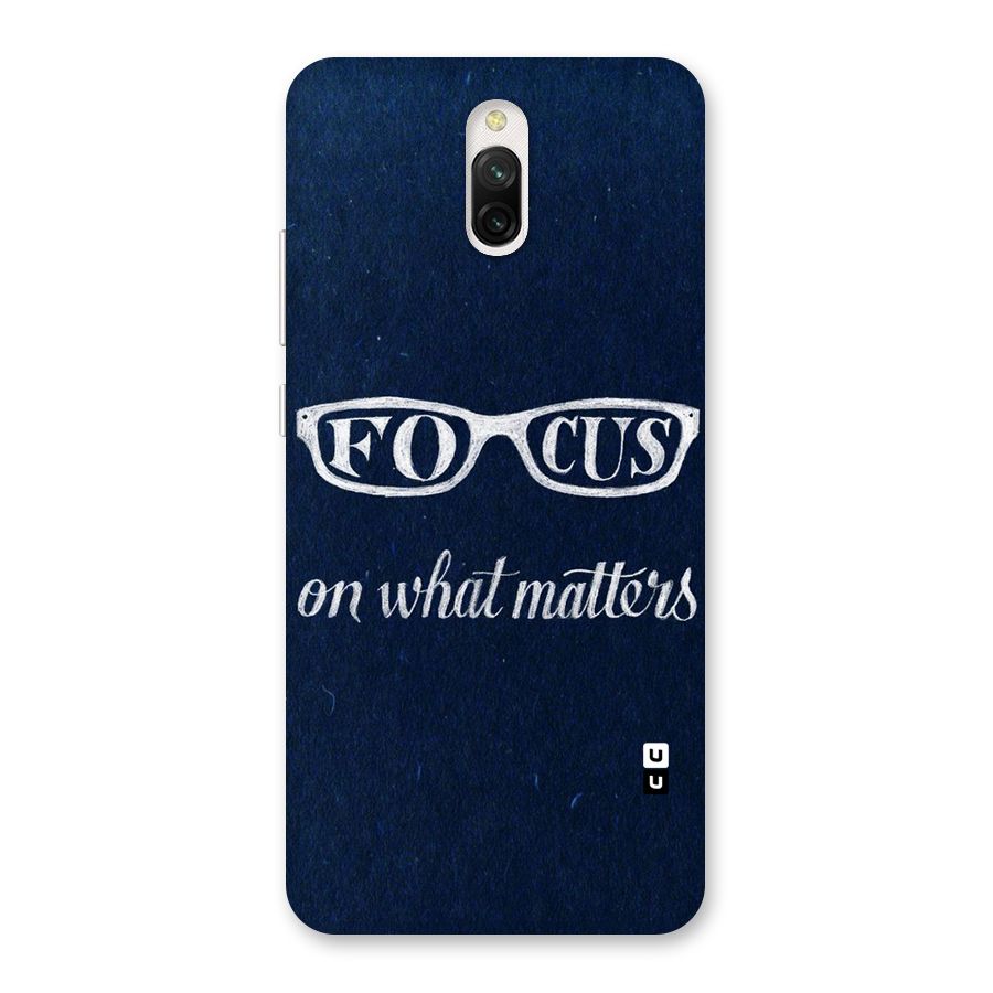 Focus Matters Back Case for Redmi 8A Dual