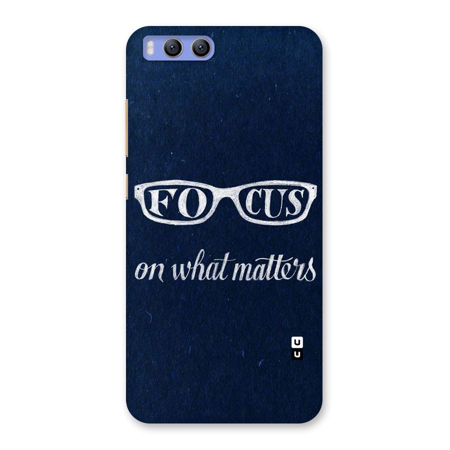 Focus Matters Back Case for Xiaomi Mi 6