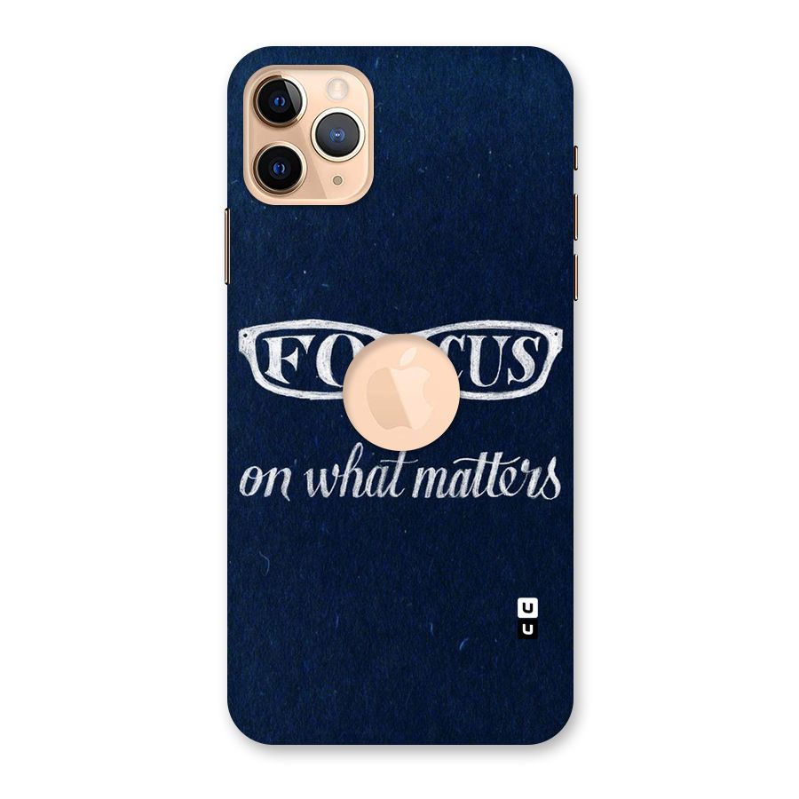 Focus Matters Back Case for iPhone 11 Pro Max Logo Cut
