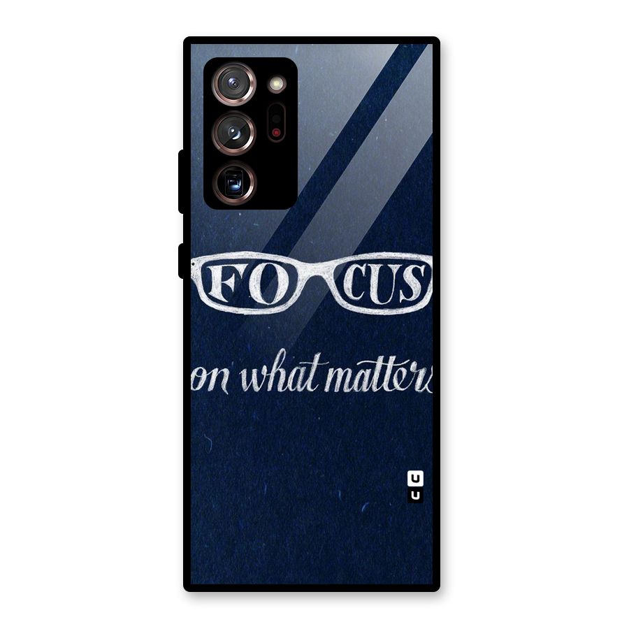 Focus Matters Glass Back Case for Galaxy Note 20 Ultra 5G