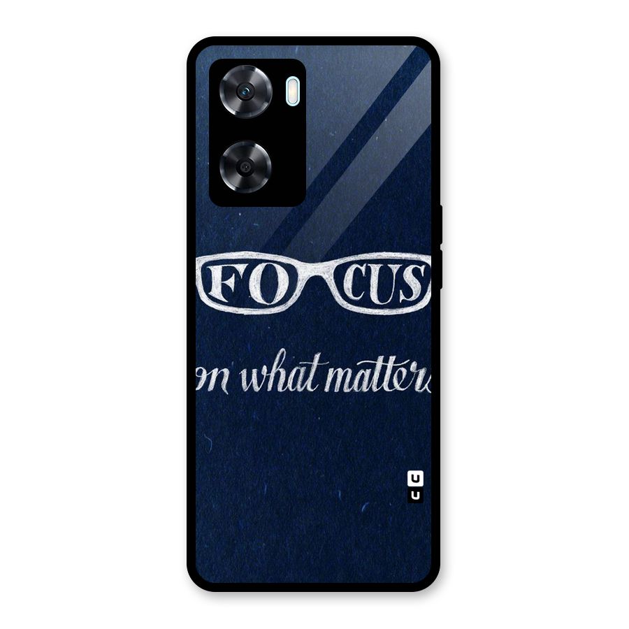 Focus Matters Glass Back Case for Oppo A77