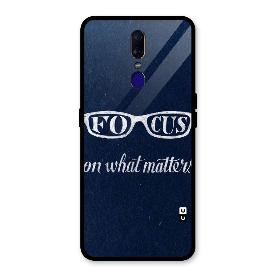 Focus Matters Glass Back Case for Oppo F11