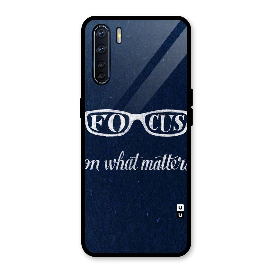 Focus Matters Glass Back Case for Oppo F15