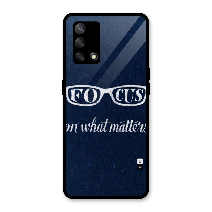 Focus Matters Glass Back Case for Oppo F19