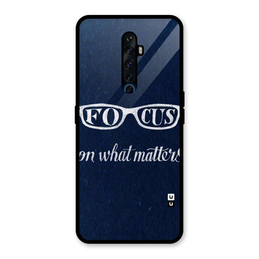 Focus Matters Glass Back Case for Oppo Reno2 Z