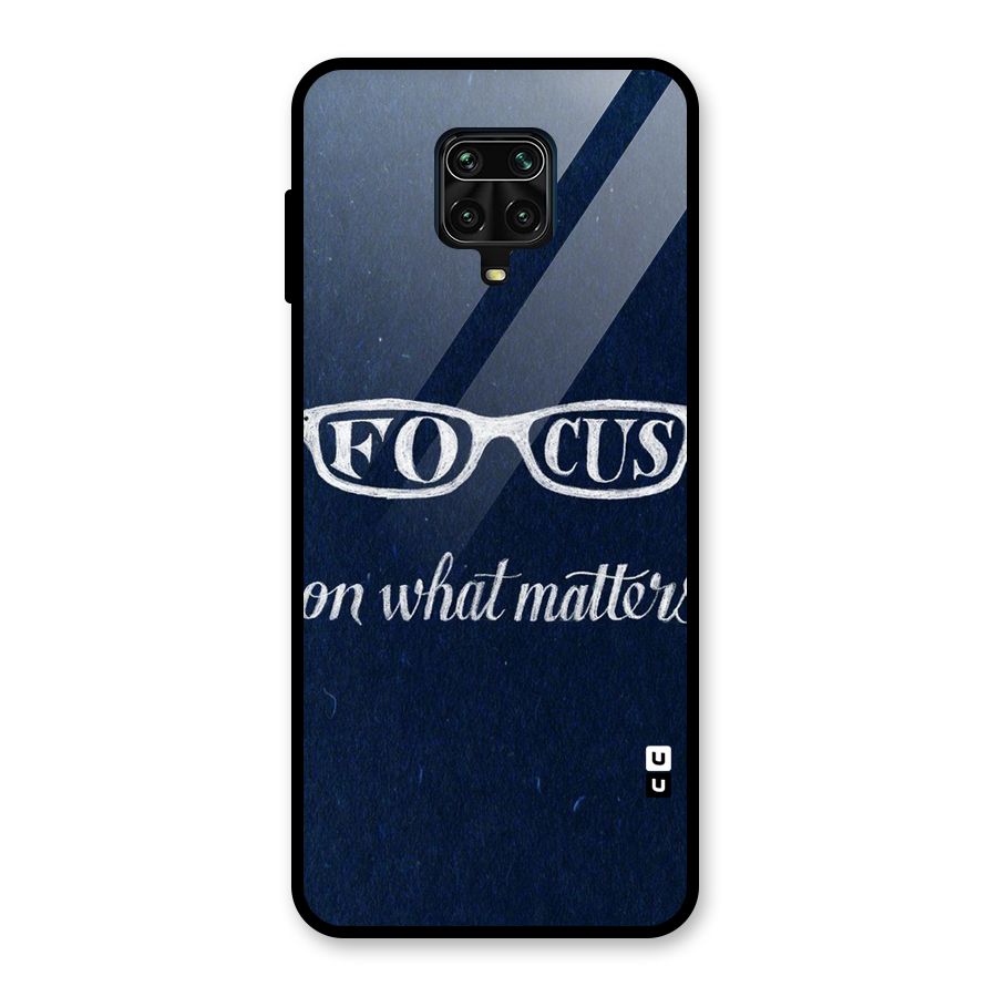 Focus Matters Glass Back Case for Poco M2 Pro