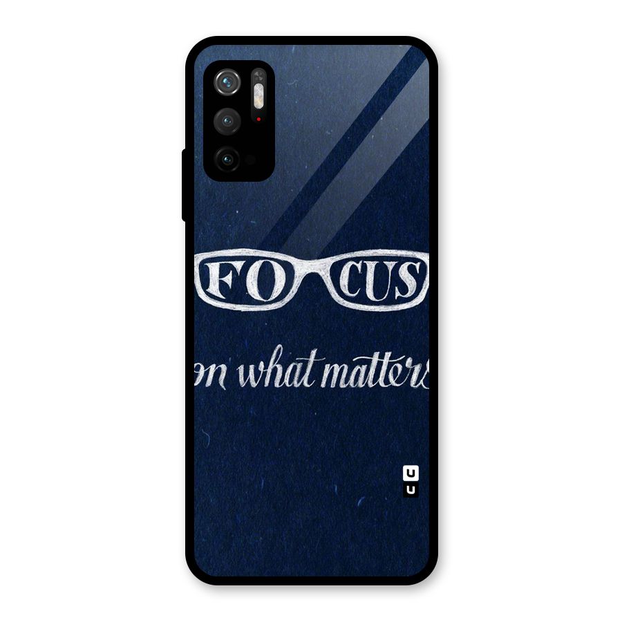 Focus Matters Glass Back Case for Poco M3 Pro 5G