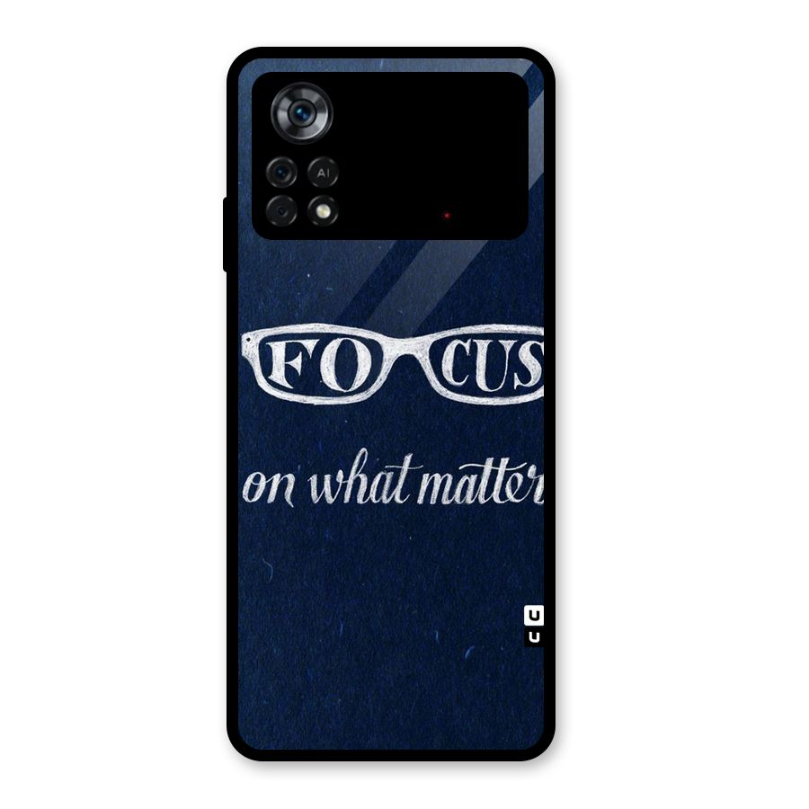 Focus Matters Glass Back Case for Poco X4 Pro 5G