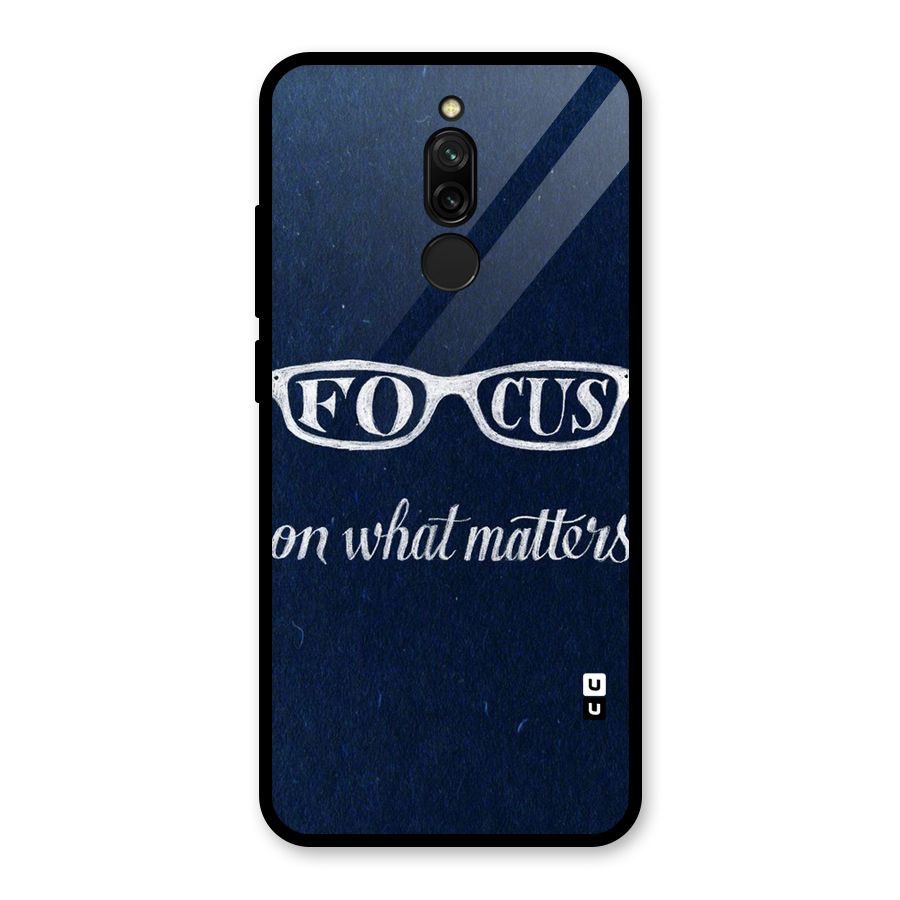 Focus Matters Glass Back Case for Redmi 8