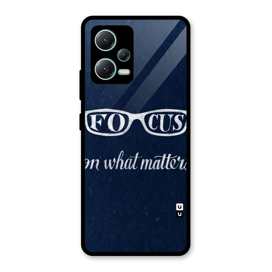 Focus Matters Glass Back Case for Redmi Note 12 5G