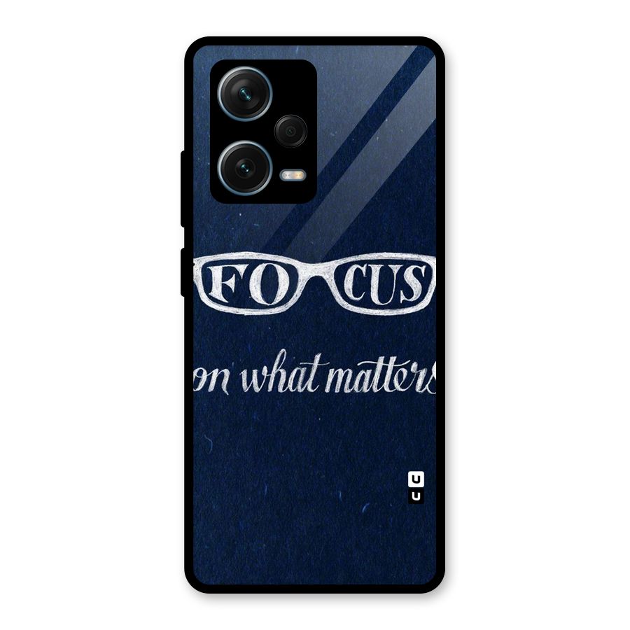 Focus Matters Glass Back Case for Redmi Note 12 Pro Plus 5G