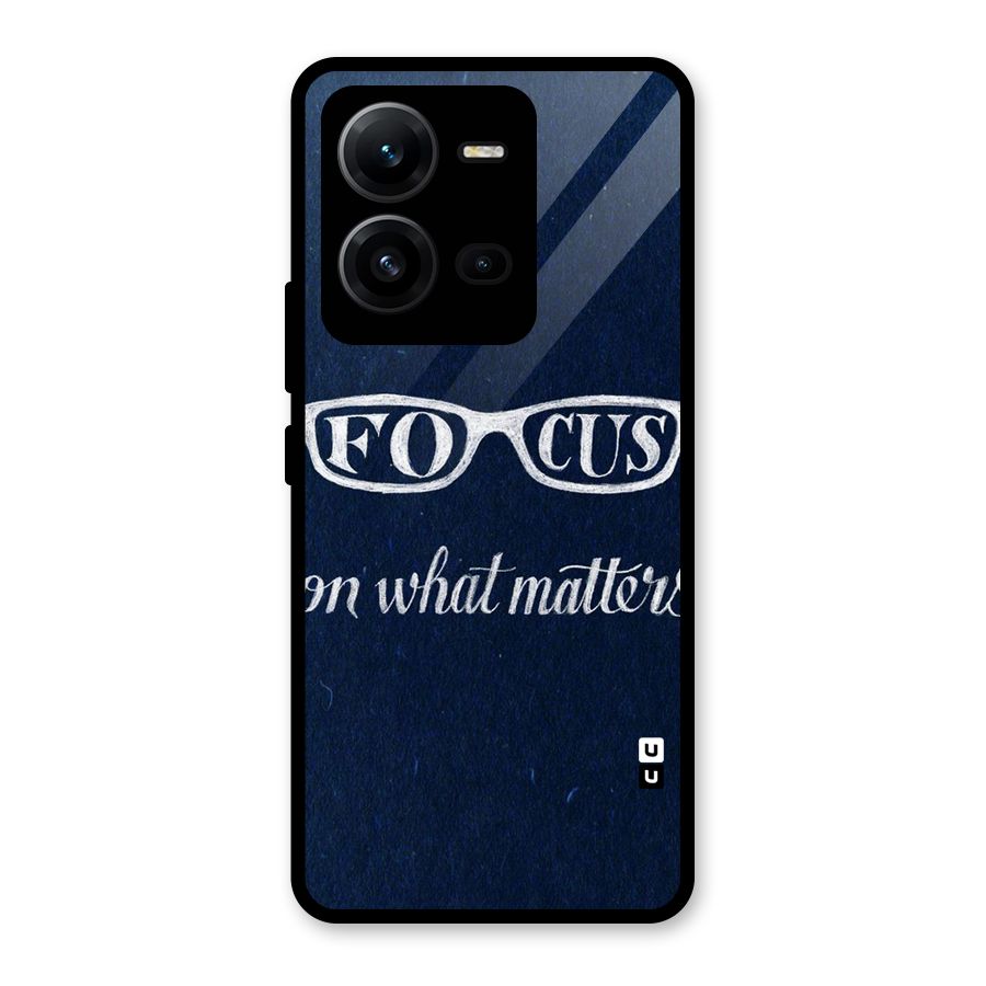 Focus Matters Glass Back Case for Vivo V25