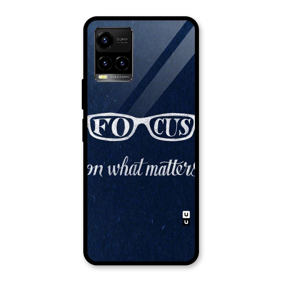 Focus Matters Glass Back Case for Vivo Y21T