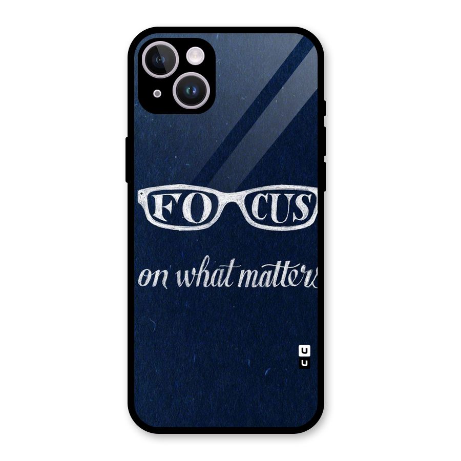 Focus Matters Glass Back Case for iPhone 14 Plus