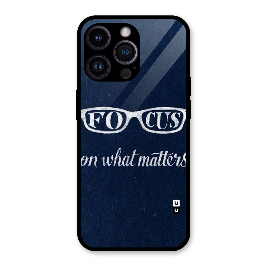 Focus Matters Glass Back Case for iPhone 14 Pro Max