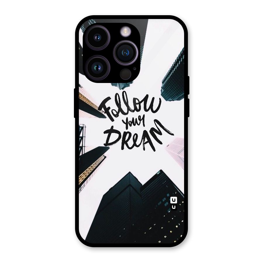 Follow Dream Glass Back Case for iPhone 14 Pro