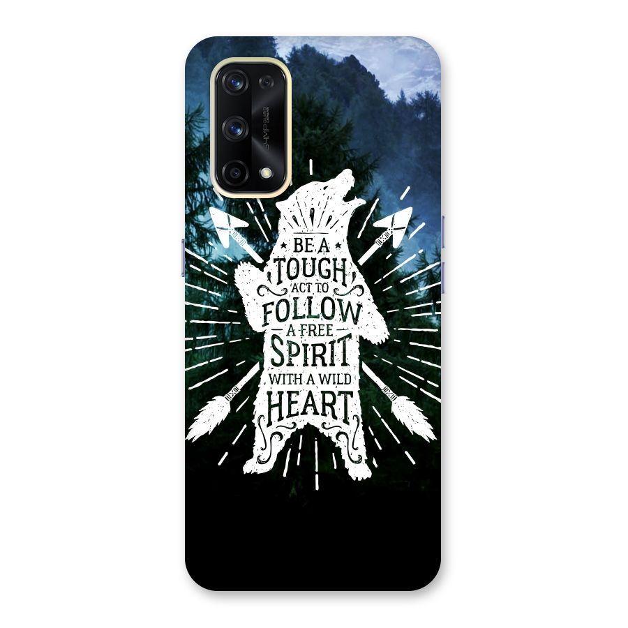 Follow Spirit Heart Glass Back Case for Realme X7 Pro