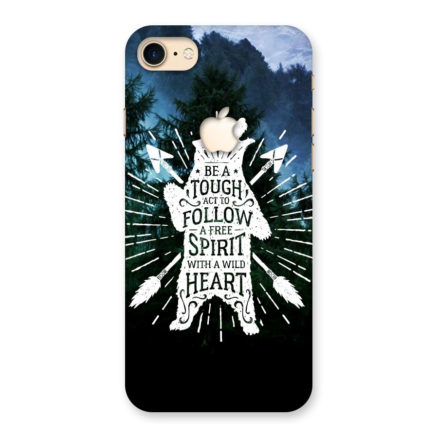 Follow Spirit Heart Back Case for iPhone 7 Apple Cut