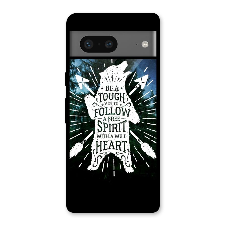 Follow Spirit Heart Glass Back Case for Google Pixel 7
