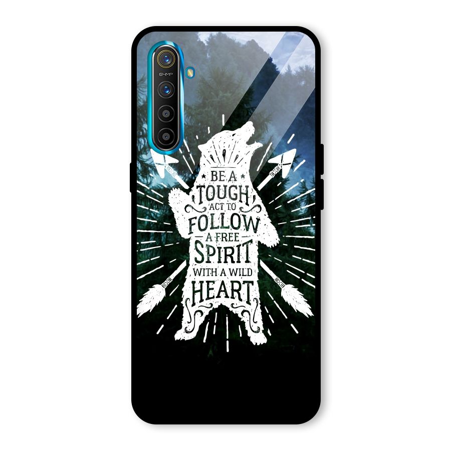 Follow Spirit Heart Glass Back Case for Realme X2