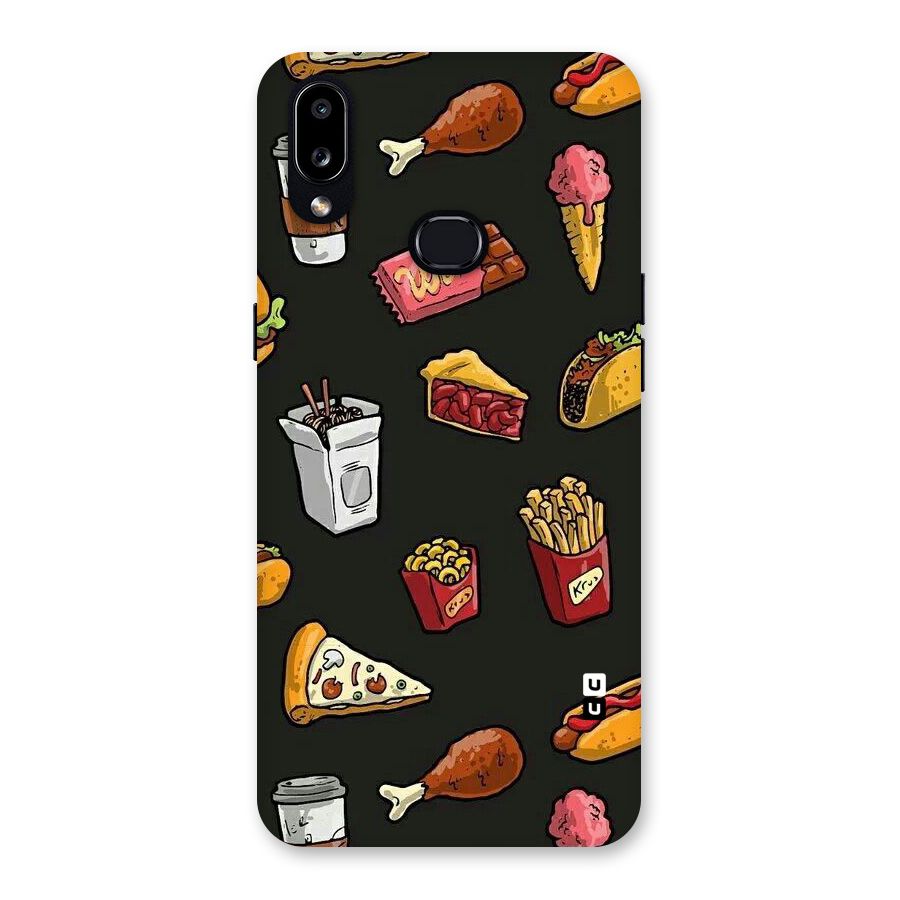 Foodie Pattern Back Case for Galaxy A10s