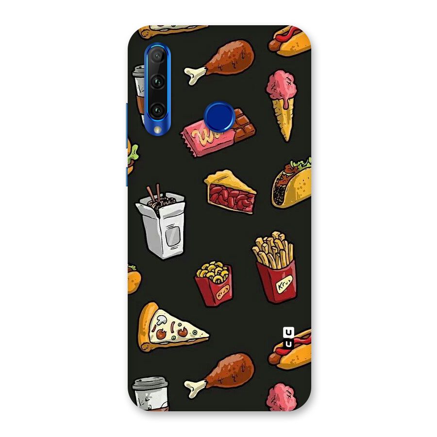 Foodie Pattern Back Case for Honor 20i