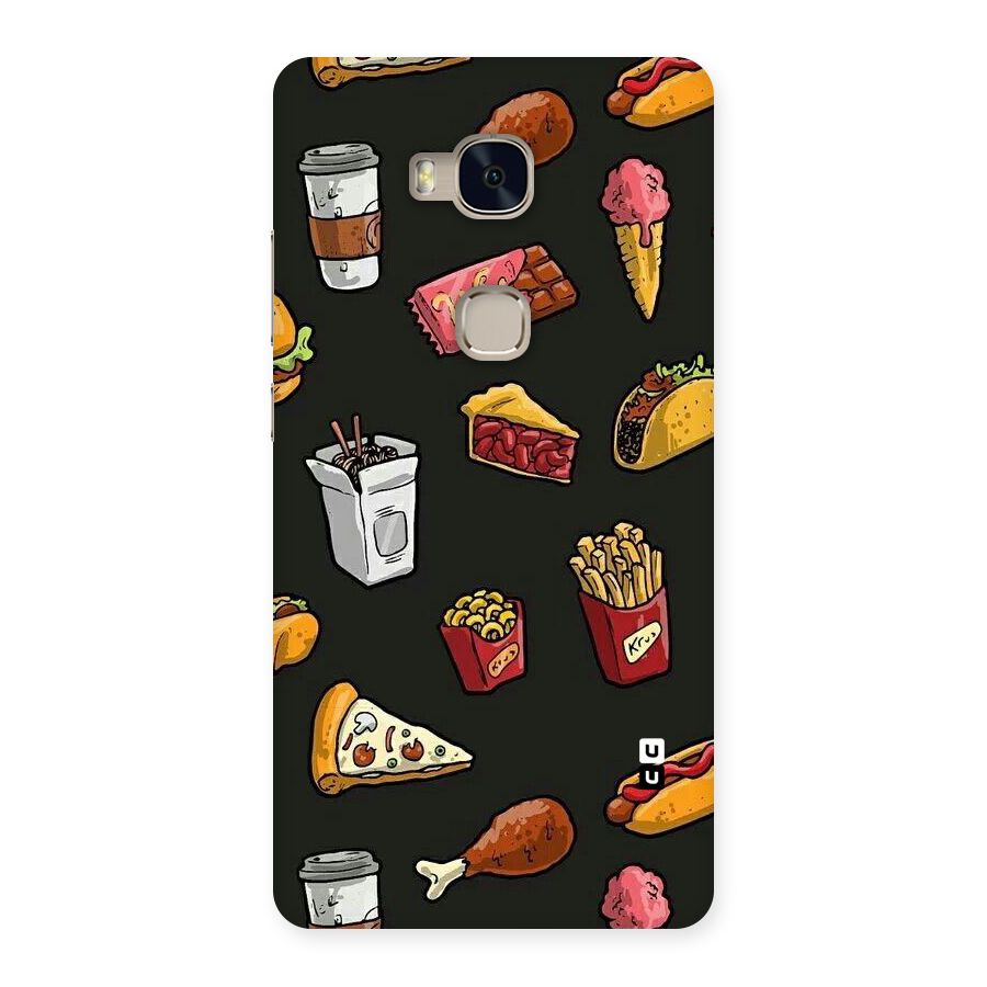 Foodie Pattern Back Case for Huawei Honor 5X