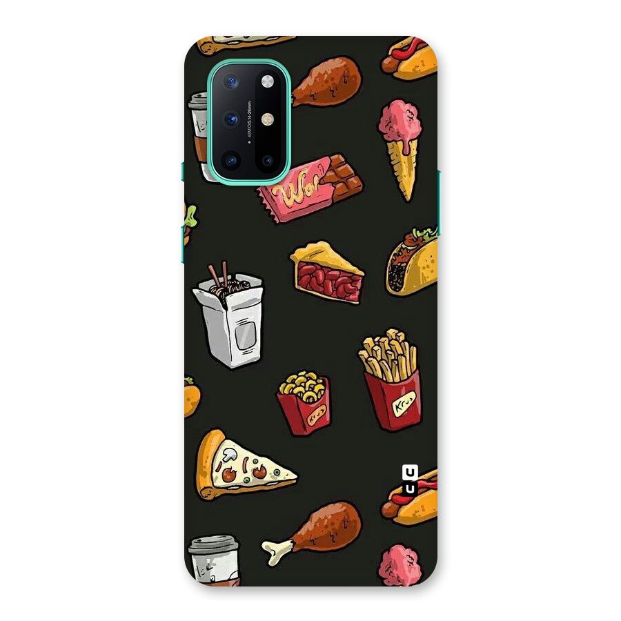 Foodie Pattern Back Case for OnePlus 8T