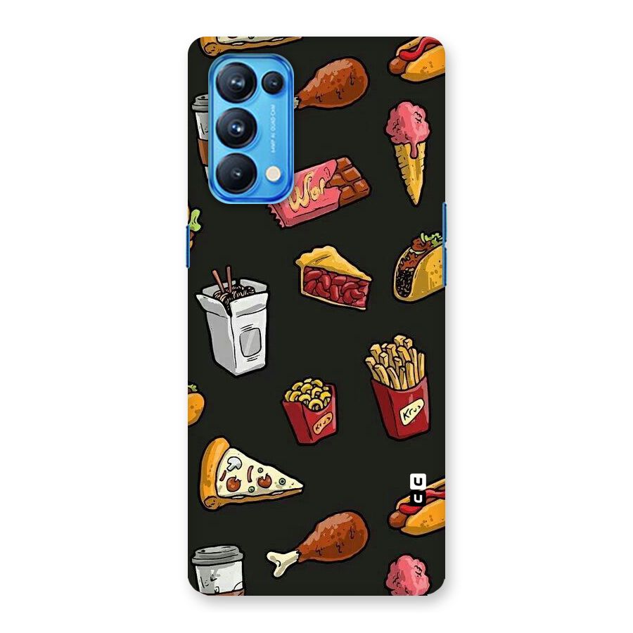 Foodie Pattern Back Case for Oppo Reno5 Pro 5G